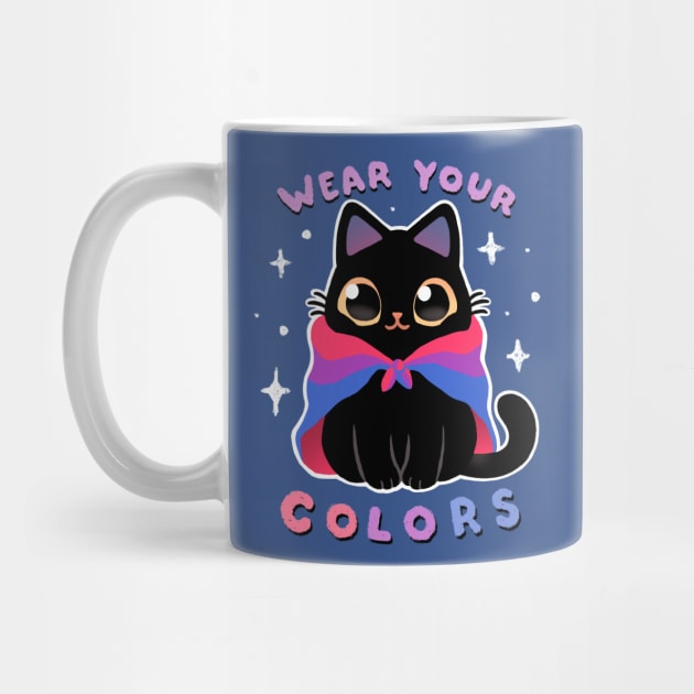 Bisexual LGBT Pride Cat - Kawaii Rainbow Kitty - Wear your colors by BlancaVidal